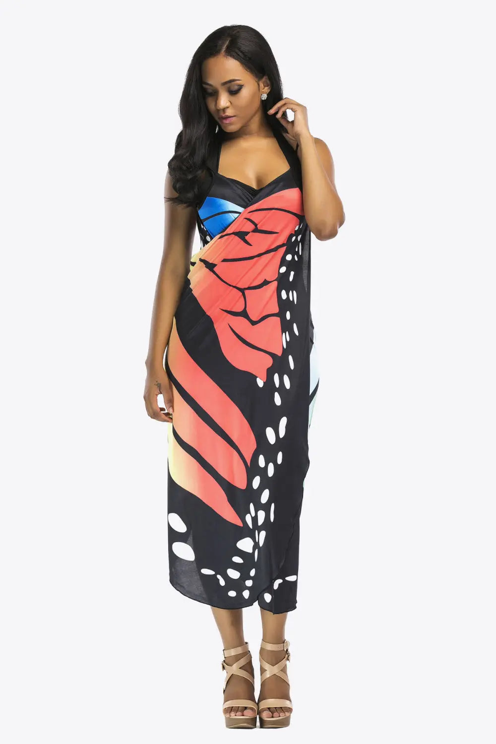 Butterfly Spaghetti Strap Cover Up - So•phis•ti•hood Boutique