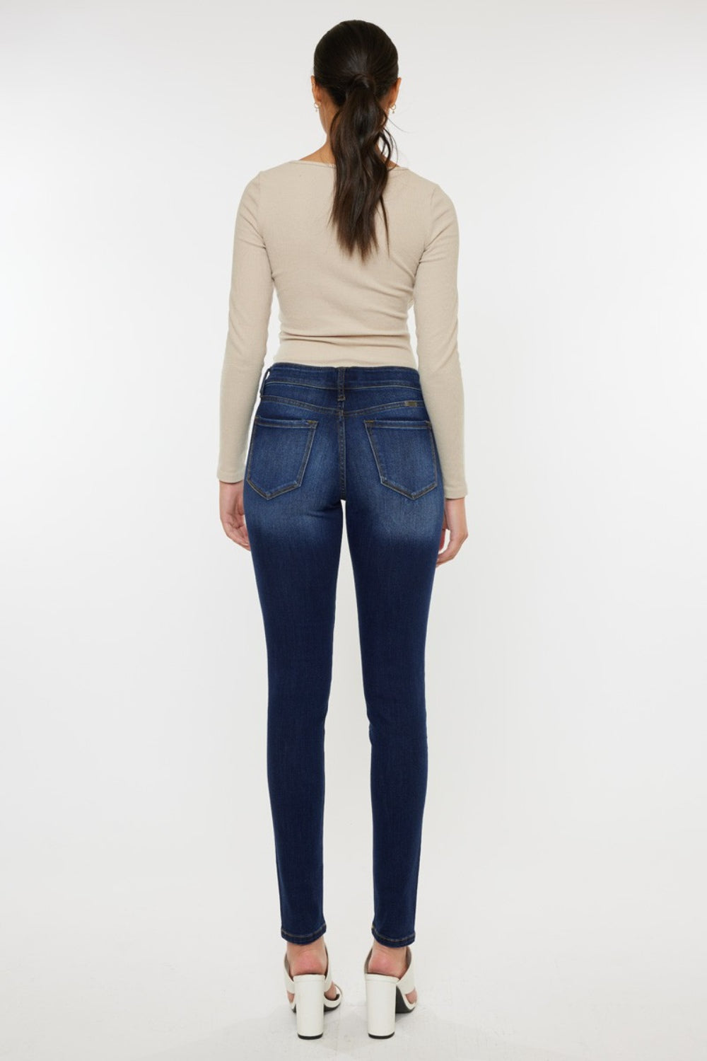 Kancan Mid Rise Gradient Skinny Jeans - So•phis•ti•hood Boutique