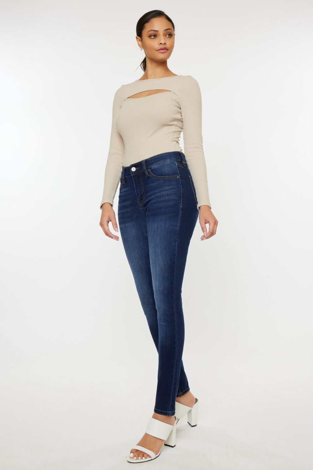 Kancan Mid Rise Gradient Skinny Jeans - So•phis•ti•hood Boutique