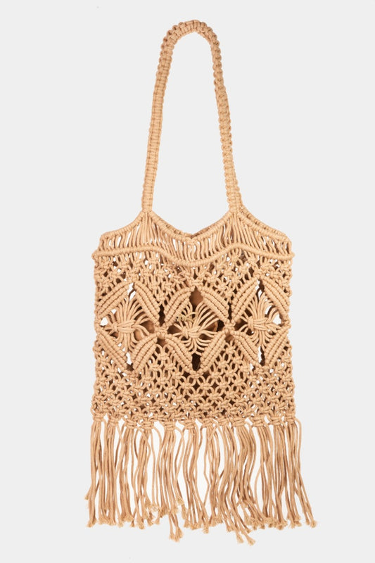 Fame Woven Handbag with Tassel - So•phis•ti•hood Boutique