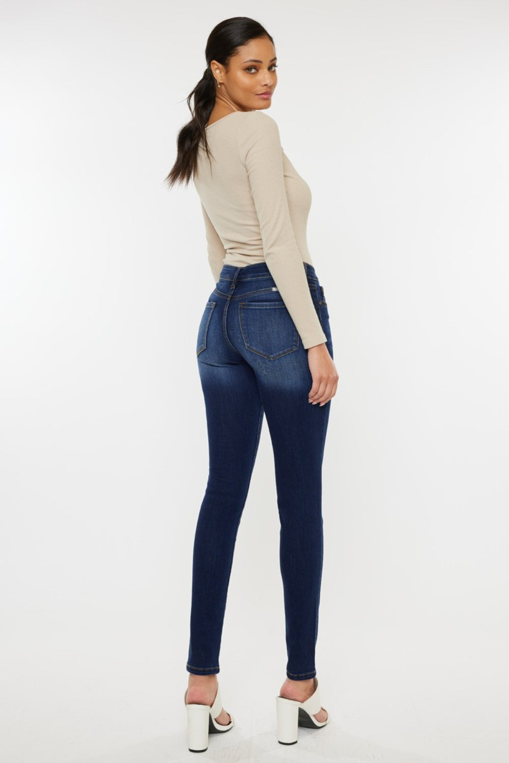 Kancan Mid Rise Gradient Skinny Jeans - So•phis•ti•hood Boutique