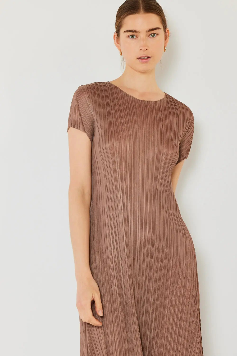 Marina West Swim Pleated Cap Sleeve A-Line Dress - So•phis•ti•hood Boutique