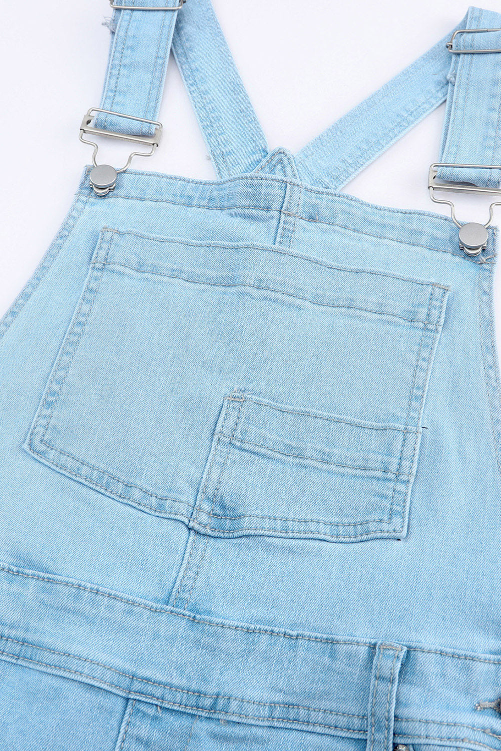 Distressed Denim Overalls with Pockets - So•phis•ti•hood Boutique