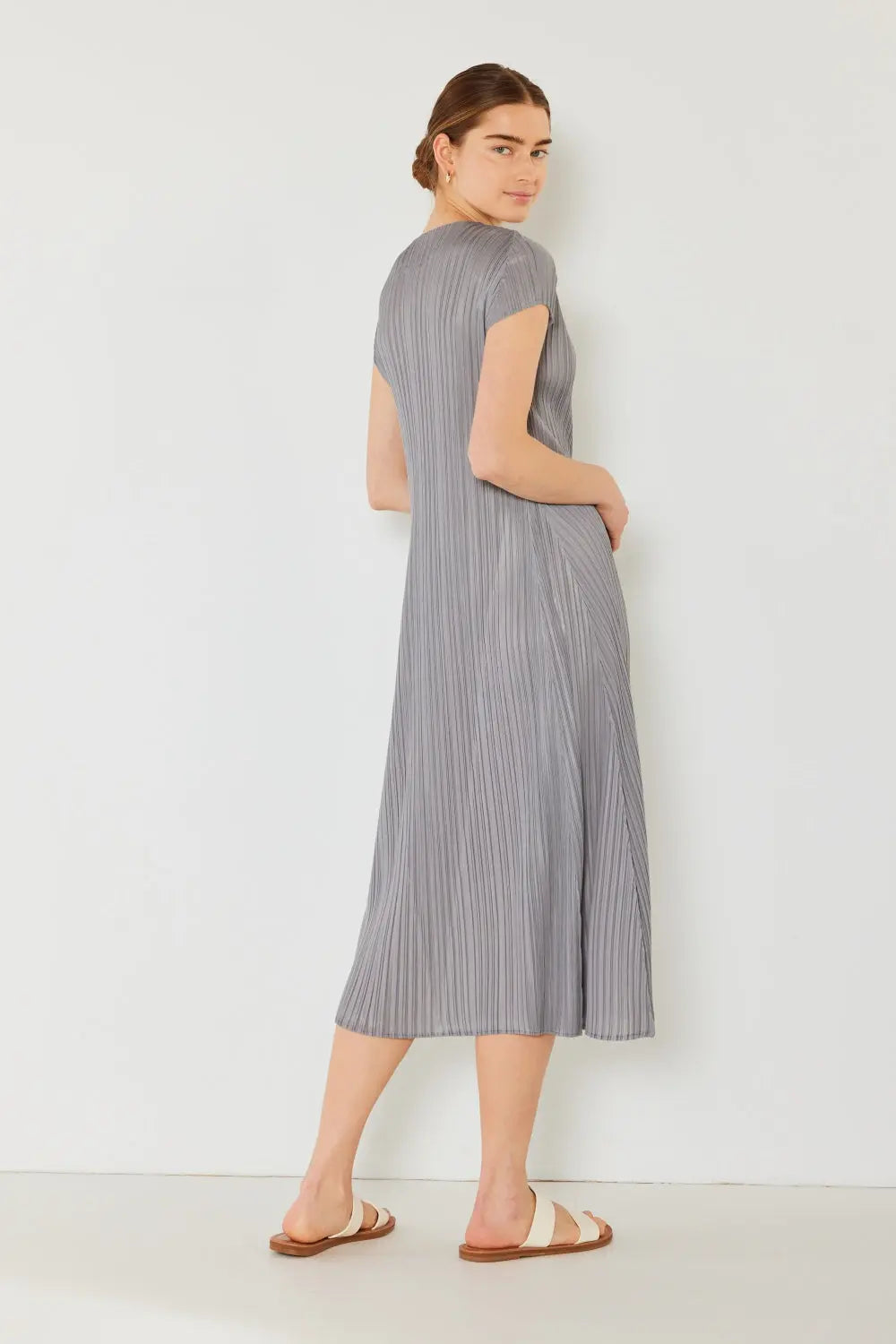 Marina West Swim Pleated Cap Sleeve A-Line Dress - So•phis•ti•hood Boutique