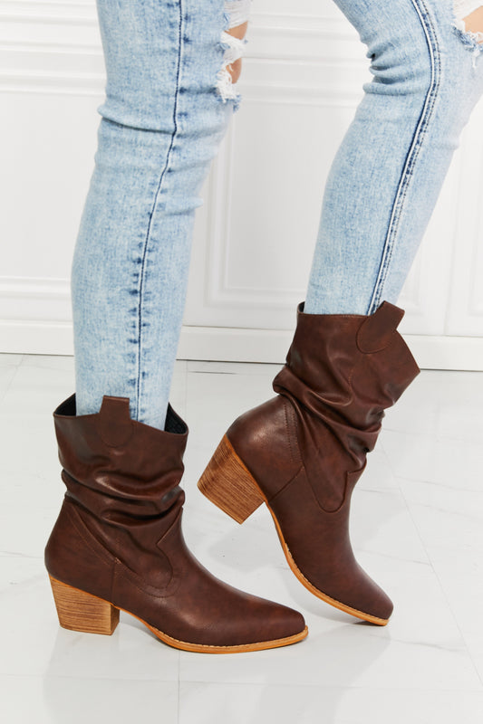 MMShoes Better in Texas Scrunch Cowboy Boots in Brown - So•phis•ti•hood Boutique