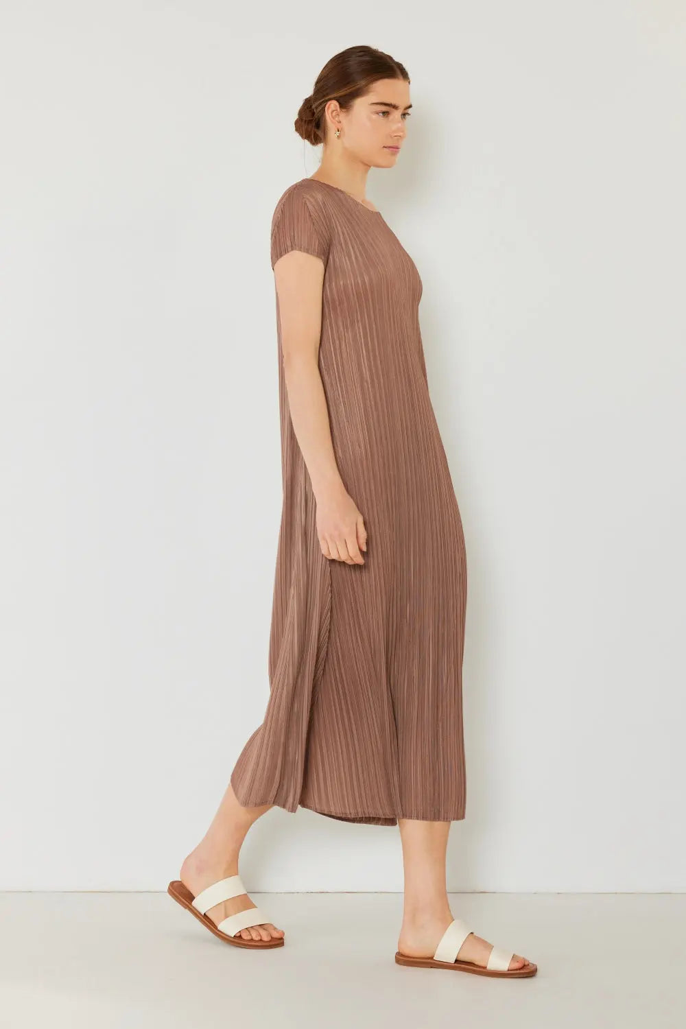 Marina West Swim Pleated Cap Sleeve A-Line Dress - So•phis•ti•hood Boutique