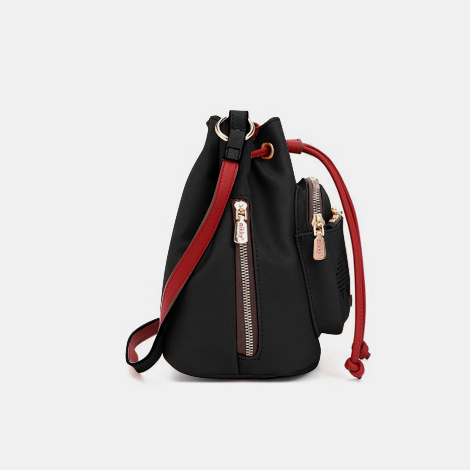 Nicole Lee USA Contrast Drawstring Bucket Bag - So•phis•ti•hood Boutique